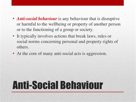 Ppt Anti Social Behaviour Powerpoint Presentation Free Download Id2363724