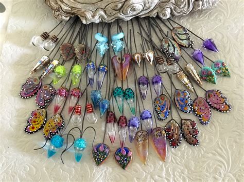 Wire Crafts Jewery Walton Head Pins Lampwork Beads Dream Catcher