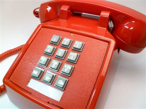 Vintage Cherry Red Push Button Phone By Lifeonarborlane On Etsy