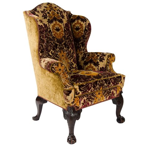 Antique 18th Century Chippendale Wing Chair For Sale At 1stdibs