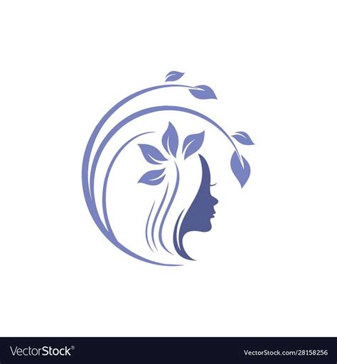 The Logo For Women S Care And Beauty The Concept Of A Face That Looks