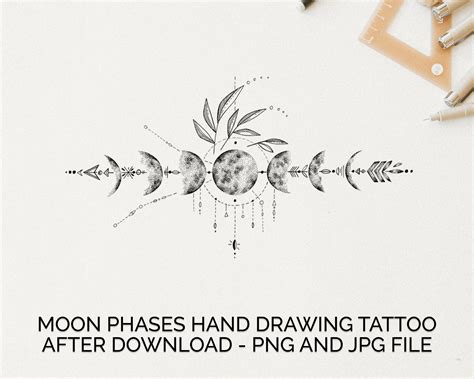 Moon Phases Tattoo Designs Design Talk