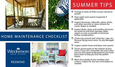 Home Maintenance Checklist Summer Tips Robyn Ayala