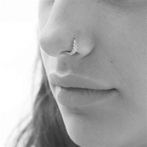 Nose Ring Indian Nose Ring Silver Nose Ring Nose Piercing Etsy