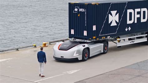 Electric Connected Autonomous Volvo Vera Trucks To Transport Goods