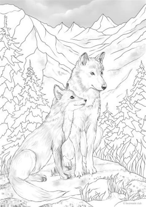 Coloringrocks Fox Coloring Page Animal Coloring Pages Wolf Colors