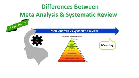 Differences Between Meta Analysis And Systematic Review Youtube