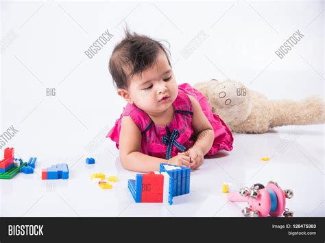 Indian Baby Playing Image And Photo Free Trial Bigstock
