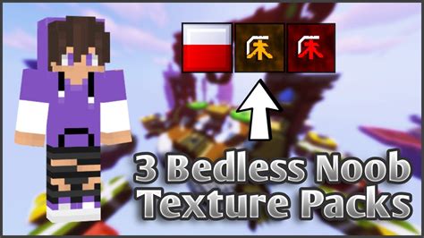 Using Different Bedless Noob Texture Packs Hypixel Bedwars Youtube