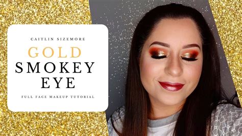 Gold Smokey Eye Full Face Makeup Tutorial Youtube