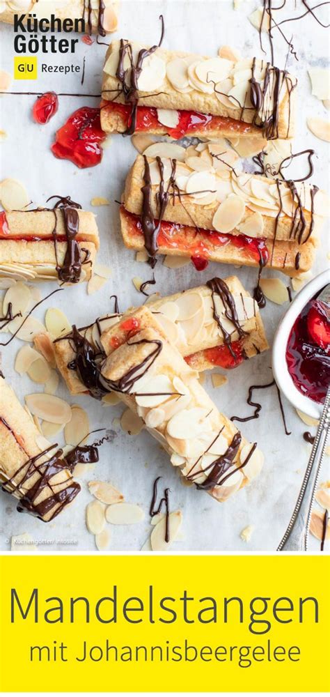 Jetzt ausprobieren mit ♥ chefkoch.de ♥. Mandelstangen mit Johannisbeergelee | Rezept ...