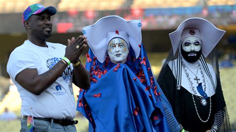 Sisters Of Perpetual Indulgence Cheered At Dodgers Pride Night