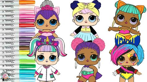 Use left/right arrows to navigate the slideshow or swipe left/right if using a mobile device. LOL Surprise Dolls Coloring Book Pages MASH UP Edition ...