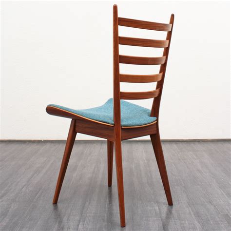 We supply modern dining chairs made of solid teak wood originated from teak. Set of 6 scandinavian dining chairs in teak & blue fabric ...