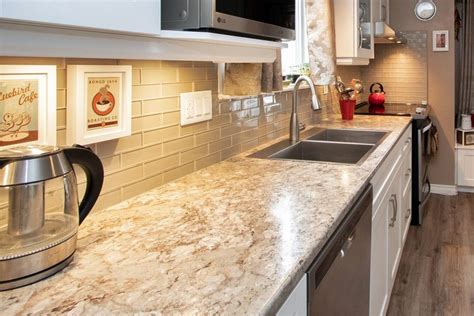 To prevent your kitchen from looking boring, you can choose kitchen cabinets and kitchen island with brown wooden countertops. 5 Cheap Kitchen Countertop Material Ideas - Dream House