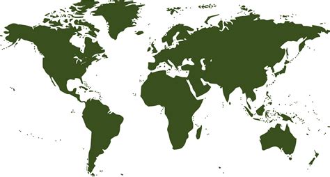 Svg 世界 地图 地球 大陆 免费的svg图像和图标。 Svg Silh