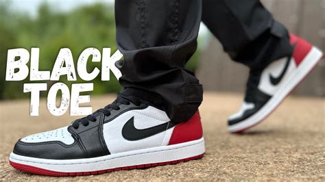 Almost Messed Up Jordan 1 Low Black Toe Review And On Foot Youtube