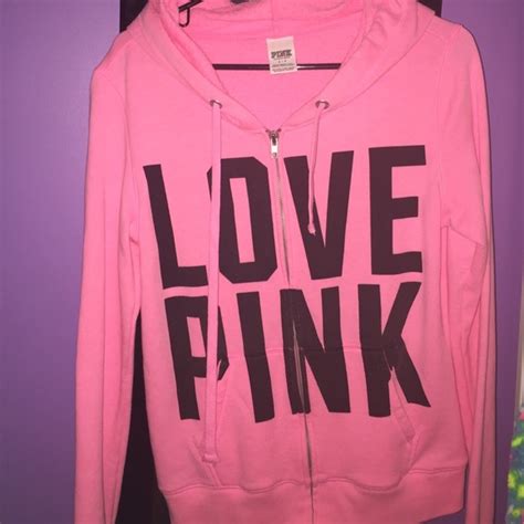 Pink Victorias Secret Sweaters Love Pink Victorias Secret Zip Up