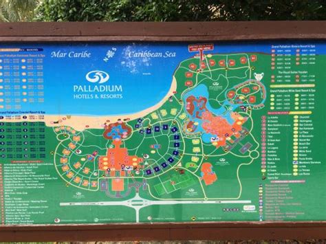 Map Or The Resot Picture Of Grand Palladium Riviera Resort And Spa