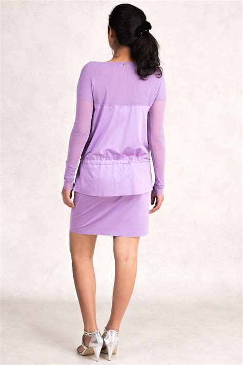 Sistes Always Bright Summer Mini Dress In Light Violet Claddio