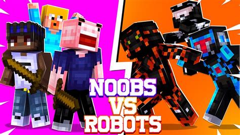 Noobs Vs Robots By Pickaxe Studios Minecraft Skin Pack Minecraft