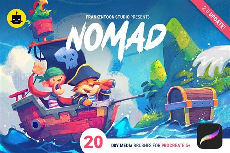 Use and enjoy for both personal and commercial brushes used: Nomad V.2 - Brush Pack for Procreate in 2020 | Procreate ...