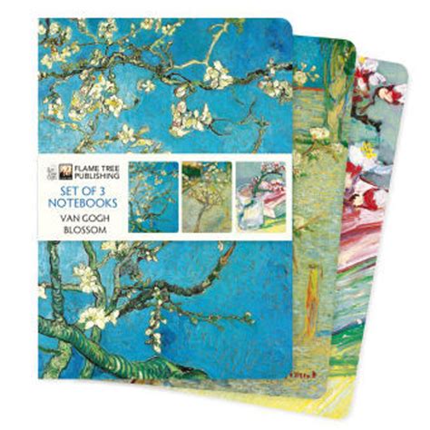 Dreier Set Din A5 Format Notizbücher Vincent Van Gogh Blüten