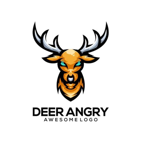 Premium Vector Mascot Deer Logo Illustration Template