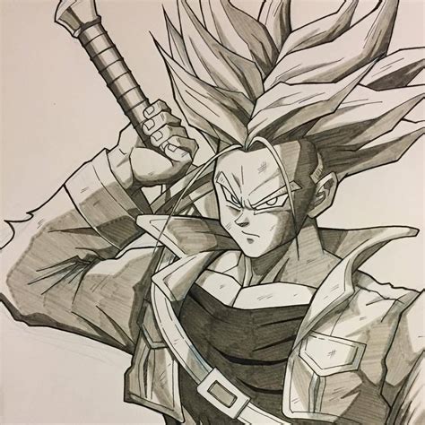 How drawing dragon ball z. Dragon Ball Z Trunks Drawing at GetDrawings | Free download