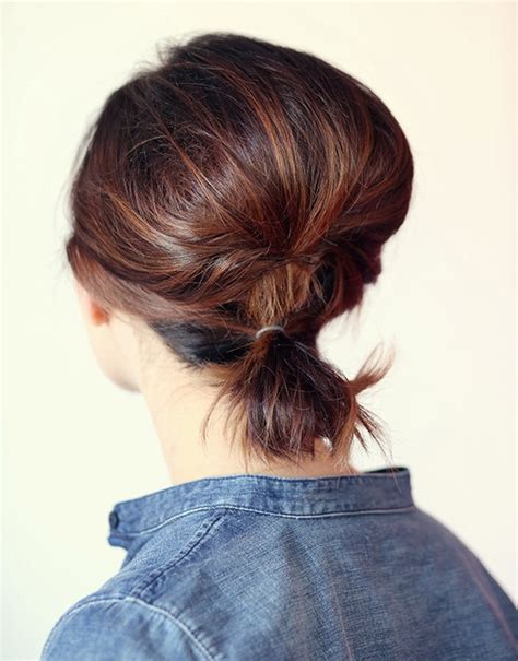 Pull it tight and place a hair pin in to secure it. Short Hair Updos: 30 Easy and Stylish Updos For Short Hair