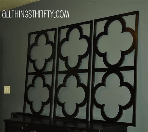 Tutorial Quatrefoil Diy Decorative Wall Art Custom Wall Decor