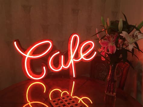 Neon Cafe Sign Designed By Andesigneon Neon Signs Neon Signs Uk