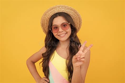 Cool Teen Girl Having Fun Cheerful Child In Glasses Fashion Accessory