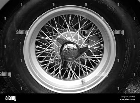 A Ferrari Wire Wheel Stock Photo Alamy