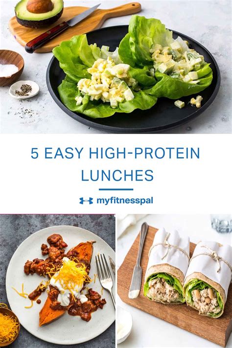 5 Easy High Protein Lunches Recipes Myfitnesspal Healthy Snacks