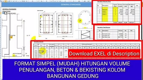 Perhitungan volume plat lantai cara perhitungan volume beton: Cara Cepat Hitung Volume Kolom (Besi, Beton dan Bekisting ...