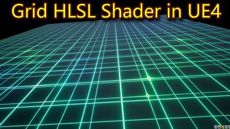 Grid Hlsl Shader In Ue4 Material Custom Node Download Project Files