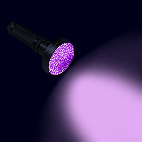 Uv Ultra Violet 100 Led Flashlight Blacklight Light 395 Nm Inspection