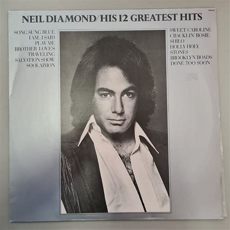 Disco De Vinil His 12 Greatest Hits Interprete Neil Diamond 1974