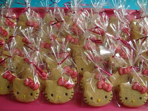Hello Kitty Party Food Ideas | packed Hello Kitty butter cookies