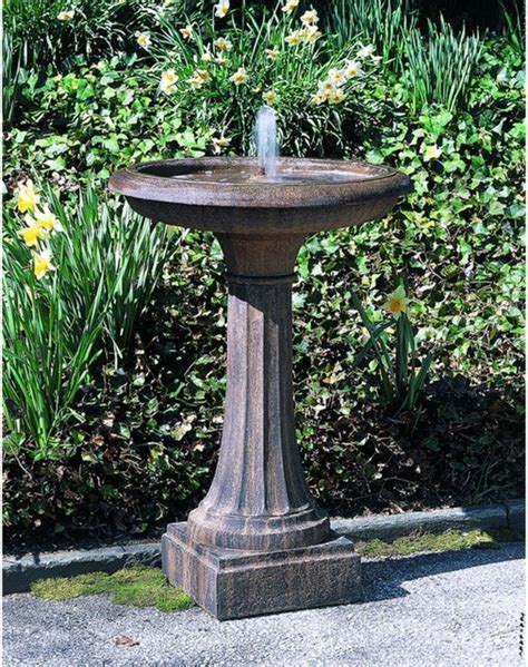 Sometimes, the panel is placed located outside the bath for more contact with sunlight. Bird Bath Fountain Facts - BLACK-BUDGET Homes