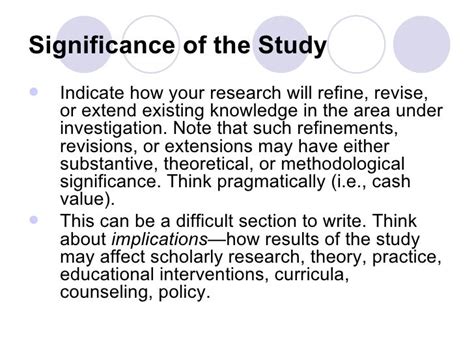 What Is Significance Of Study In Research Proposal Bidessay