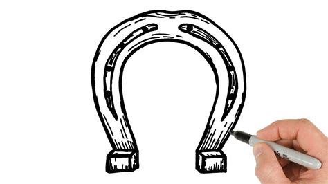 How To Draw A Horseshoe Learn To Draw Things Easy Youtube