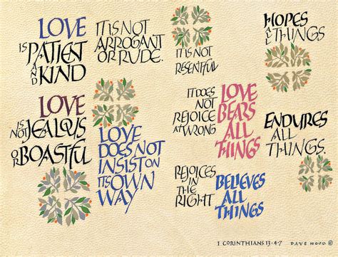 1 Corinthians 13 Drawing by Jan Wood