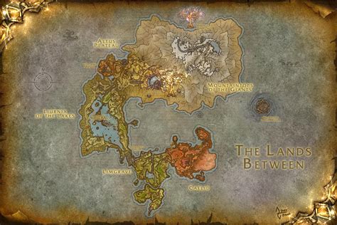 The Lands Between Map But Its World Of Warcraft Reldenring