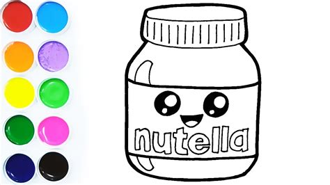 Desenho De Nutella Kawaii Para Colorir Imagen Para Colorear Images