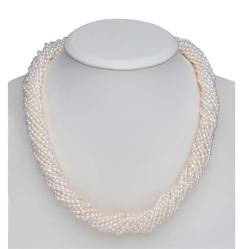 White Rice Pearl Necklace Set Mangatrai Pearls Jewellers