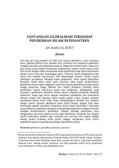 Maklumat yang disebarkan melalui internet sebahagian besarnya dalam bahasa inggeris. (PDF) Tantangan Globalisasi Terhadap Pendidikan Islam di ...