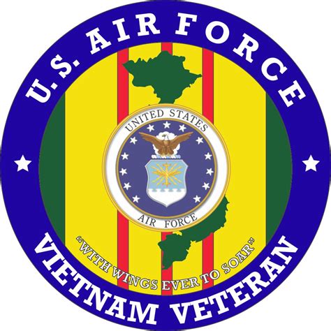 Us Air Force Vietnam Veteran Patch Decal