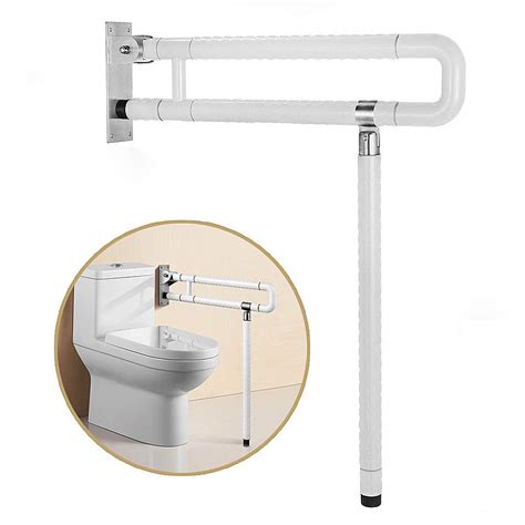 buy handicap grab bars for bathroom foldable stainless toilet grab bar with textured grip